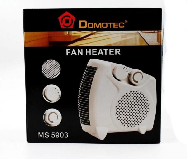 Електрообігрівач Domotec MS-5903 2000 Вт ∙ Тепловентилятор дуйчик ∙ Обігрівач – дуйка 2 в 1 ∙ 3 режими