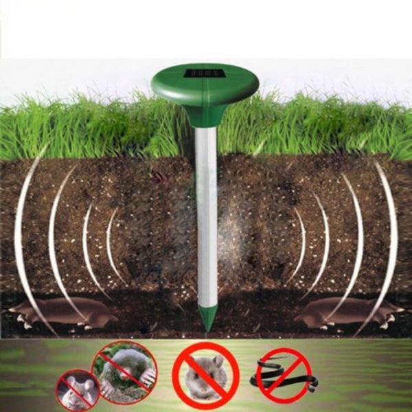 Відлякувач кротів гризунів Solar Rodent Repeller на сонячній батареї
