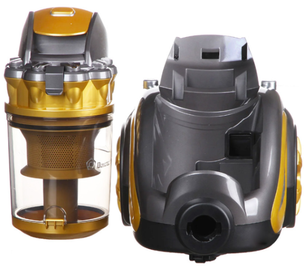 Пилосос DOMOTEC MS-4408 контейнерний з турбощіткою Turbo Brush, 3600Вт · Жовтий