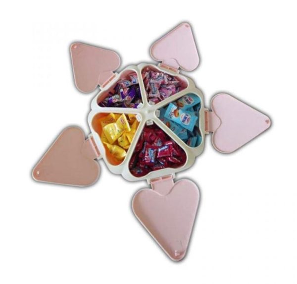 68789119843036_-bd464db928 Органайзер для солодощів Peach Heart Shape · Мінажниця – цукерниця на 5 відсіків · Тарілка для закусок з підставкою для телефону