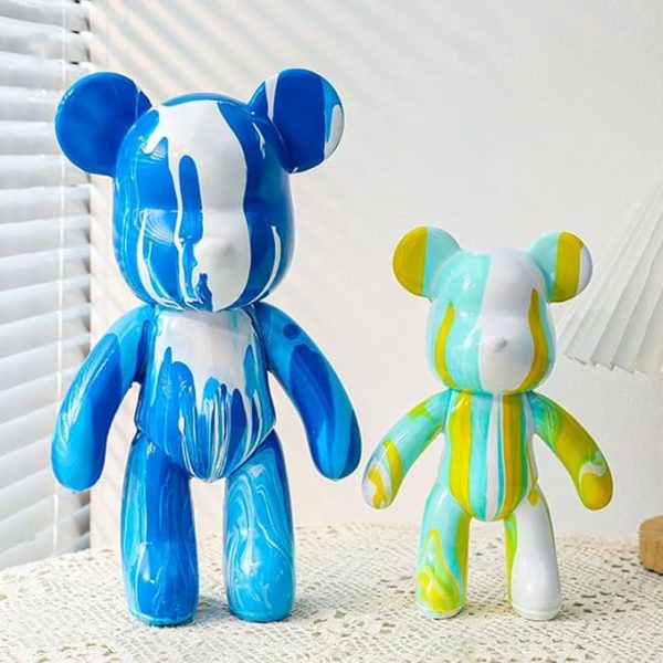 69359775642811_-5a5e1d7443 Флюїдне ведмежа Fluid Bear Bearbrick з фарбами · Набір для творчості DIY Мишка Зроби сам, 33 см