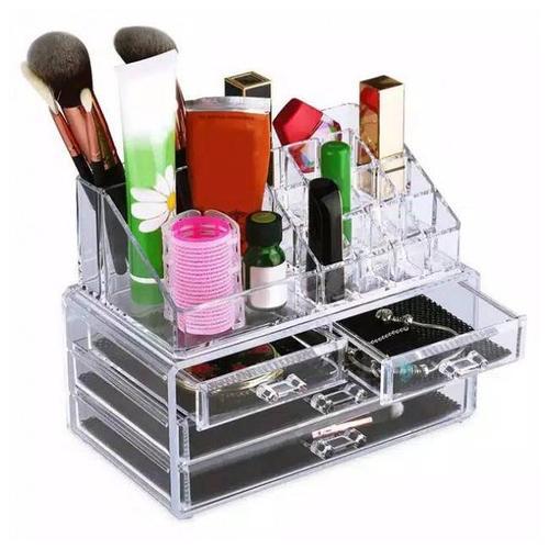 69821103839893_-158fb76244 Органайзер для зберігання косметики 4DRAWER Акриловий прозорий настільний ящик - бокс для косметики та біжутерії
