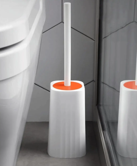 Туалетний йоржик Toilet brush з вигнутою щіткою для важкодоступних місць · Щітка чистяча для унітазу