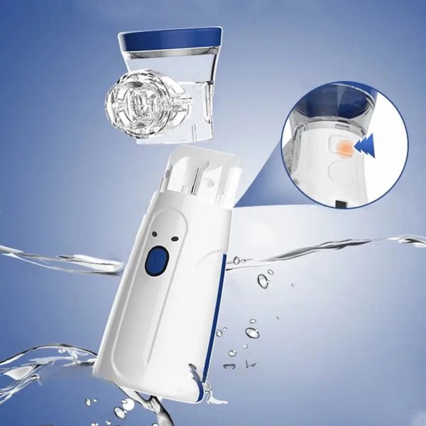 72086226449996_-75a1bc25d7 Портативний небулайзер Mesh Nebulizer JSL-W302 ∙ Ультразвуковий ручний інгалятор + 2 маски для домашнього використання