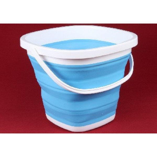 Туристичне складане відро, 10 л Collapsible Bucket Силіконове відро