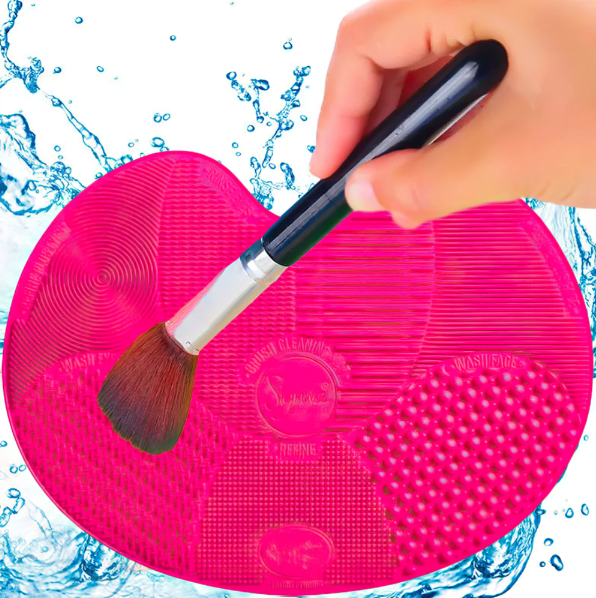 Силіконовий килимок Brush Spa для миття косметичних пензлів для макіяжу