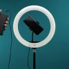 Кільцева LED лампа S31 Світлодіодна лампа USB з кріпленням тримачем телефону, 33см