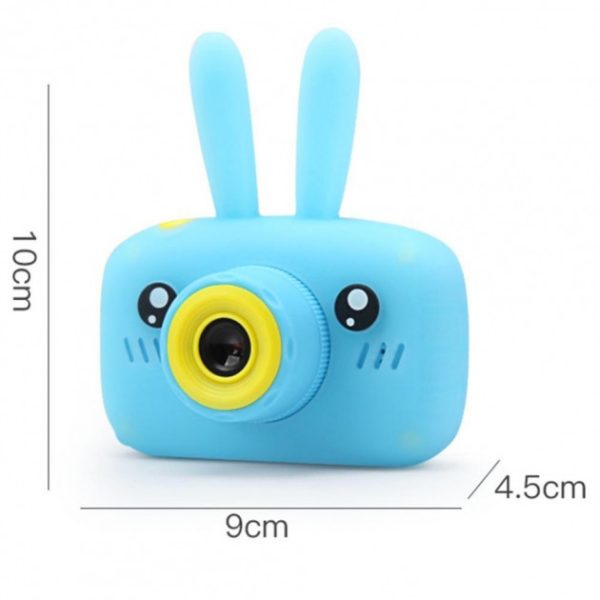 Дитячий фотоапарат Зайчик Baby Photo Camera Rabbit ∙ Дитяча фото відео камера ∙ Таймер ∙ Вбудовані режими з масками та стікерами