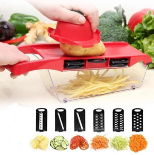 78888902210111_-d63608bd4b Овочерізка - мультислайсер Mandoline Slicer 6 in 1 · Тертка – шатківниця для овочів та фруктів з контейнером