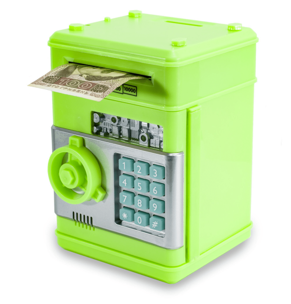 79120499447386_-55a44cb08b Дитячий сейф - скарбничка Number Bank з кодовим замком та купюроприймачем
