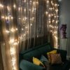 Гірлянда штора Водоспад на вікно Теплий білий колір свічення, 3х2м 240 LED з конектором