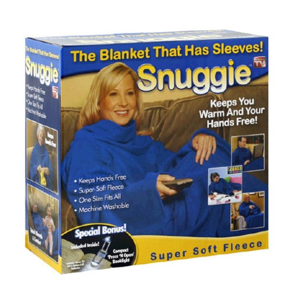 Ковдра-плед з рукавами Snuggie Снаггі | теплий рукоплед | плед-халат PR3