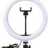 Кільцева LED лампа S31 Світлодіодна лампа USB з кріпленням тримачем телефону, 33см