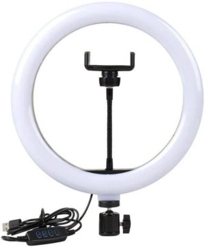 82011930955100_-3e4b5c0400 Кільцева LED лампа S31 Світлодіодна лампа USB з кріпленням тримачем телефону, 33см