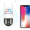 Wi-Fi Камера відеоспостереження PTZ A15 з ліхтарем-мигалкою 4G WiFi Вулична відеокамера з керуванням від телефону, нічним баченням та датчиком руху