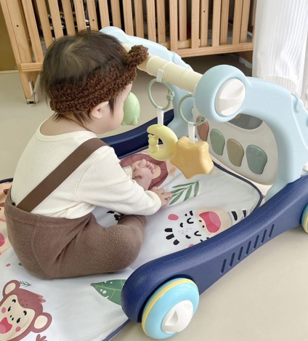 Ходунки з килимком для малюків Baby Steps з музичним центром, бізабордом, піаніно та Bluetooth підключенням + пульт ДК