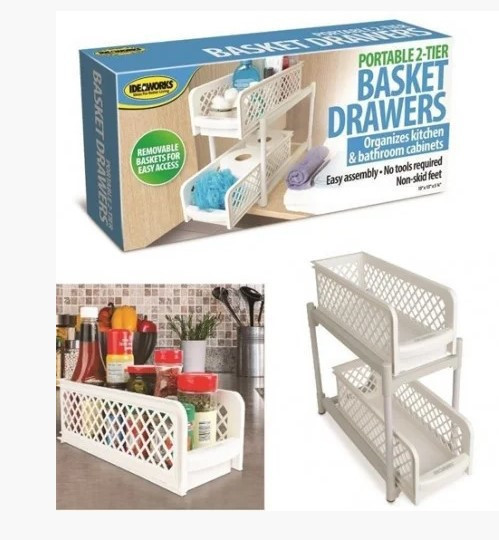 86337847206664_-af4de24ed7 Органайзер Portable Basket Drawers Original Висувні ящики з полицями для зберігання