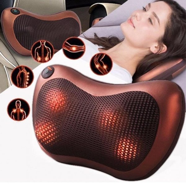 86559463392791_-b7975e7674 Роликова масажна подушка Massage Pillow Масажер для спини та шиї та інфрачервоним прогріванням