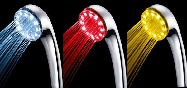 Світлодіодна насадка для душу Led Shower Душова лійка з підсвіткою, що змінюється від температури води