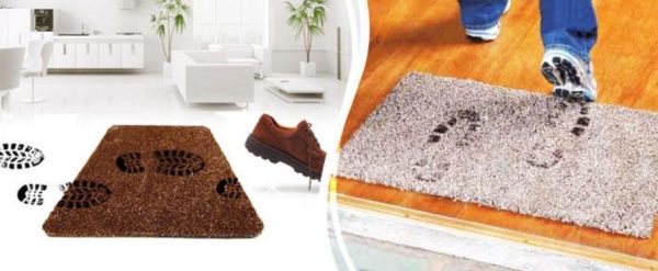 Килимок для взуття Clean Step Mat Супервбираючий придверний килимок для підлоги, 70*45см