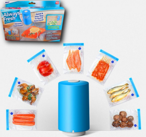 90864816838762_-6f43a24f4b Вакуумний пакувальник для їжі Vacuum Sealer Always Fresh Побутовий міні вакууматор
