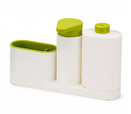 Органайзер для кухні Sink Tidy Set 3 в 1 Дозатор миючих засобів + дозатор мила + тримач кухонного приладдя