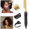 Розчіска-випрямляч для волосся High Heat Brush ∙ Електричний гребінь для укладання, випрямлення, розгладження волосся