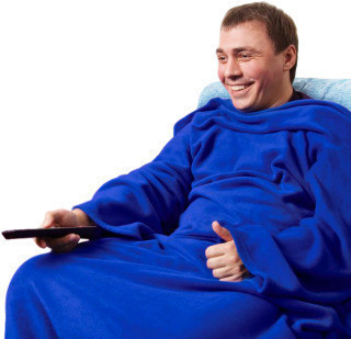 Ковдра-плед з рукавами Snuggie Снаггі | теплий рукоплед | плед-халат PR3