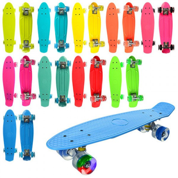93960037687598_-4ef9ab6f83 Пенні борд Penny board Дитяча скейт дошка з підсвіткою колес Fish Skateboards