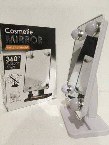 95709277531282_-d43745bb3e Дзеркало для макіяжу Mirror 360 Rotation Angel з LED підсвіткою та сенсорним керуванням
