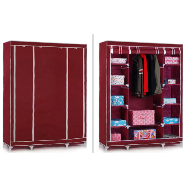 95924054184808_-a9d97b5a71 Складна тканинна шафа STORAGE WARDROBE 88130 на 3 секції, 130х45х175 см