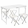 Розкладний стіл - валіза з 4 стільцями Folding Table для пікніка, риболовлі, дачі, 120х60 см Стіл-чемодан
