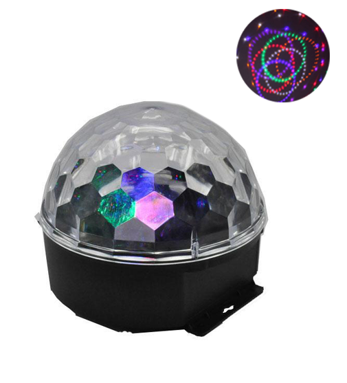 Світлодіодний диско шар Led Party Light Magic Ball RGB кольорова музика з пультом ДУ
