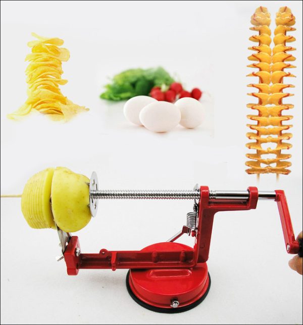97822546399231_-14f21a23e1 Машинка для спіральної нарізки картоплі Spiral Potato Slicer ∙ Картоплерізка ∙ Овочерізка ∙ Мультирізка спіраллю