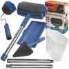 Набір малярних валиків PAINT ROLLER Універсальні валики для фарбування поверхонь, 2 шт. з ємністю для розкочування фарби та шпателем