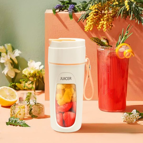 Портативный мини блендер – соковыжималка JUICER KS-FSV8 W14 с USB зарядкой, 340 мл