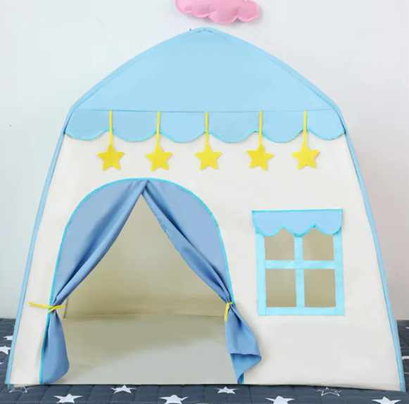 Дитячий ігровий намет Tipi Baby Tent · Складаний будиночок - намет для дитини · Рожевий / Синій