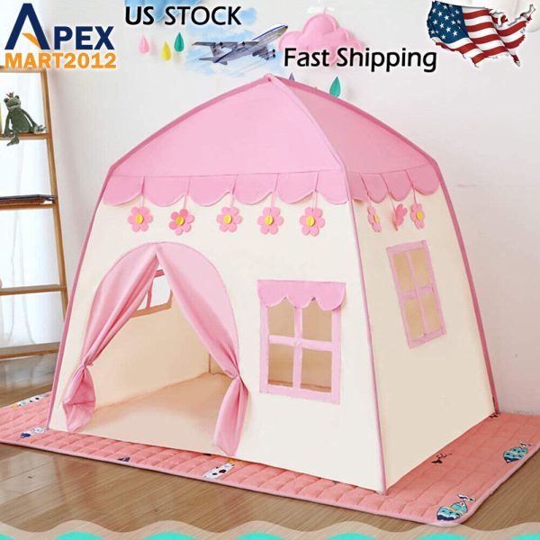 Дитячий ігровий намет Tipi Baby Tent · Складаний будиночок - намет для дитини · Рожевий / Синій