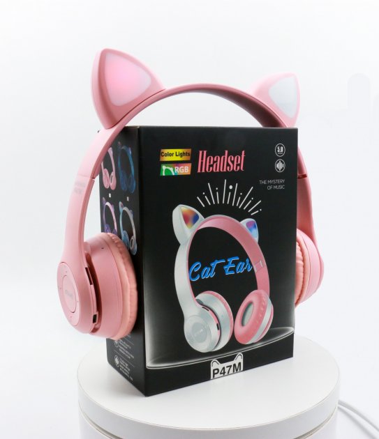 detskie-besprovodnye-bluetooth-naushniki-cat-y47-s-koshachimi-svetyashchimisya-led-ushkami-i-mikrofonom-88881122946678_-8af8c1820a Дитячі бездротові Bluetooth навушники Cat Y47 з мікрофоном та котячими вушками, що світяться