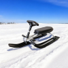 Дитячі санки - снігокат Snow Racer з кермом, переднім амортизатором та ножним гальмом · Сани керовані до 80 кг