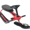 Дитячі санки - снігокат Snow Racer з кермом, переднім амортизатором та ножним гальмом · Сани керовані до 80 кг