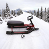 Дитячі санки - снігокат Snow Racer з кермом, переднім амортизатором та ножним гальмом · Сани керовані до 80 кг