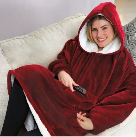 dvukhstoronniaia-tolstovka-pled-huggle-hoodie-blanket-s-kapiushonom-syniaia-krasnaia-27214175163707_-fb7075ab50 Двостороння толстовка-плед Huggle Hoodie Blanket з капюшоном ∙ Синя
