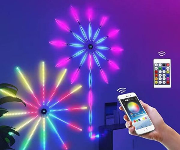 Ефектний світильник Феєрверк 28Key Kit BT ∙ Світломузика з пультом та Bluetooth