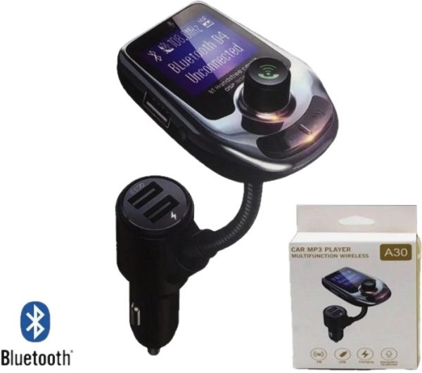 fm-moduliator-a30-bt-avtomobylnyi-transmytter-s-ekranom-bluetooth-usb-65384579725786_-4b783c5620 FM модулятор A30 BT ∙ Автомобільний трансмітер з екраном ∙ Bluetooth ∙ USB