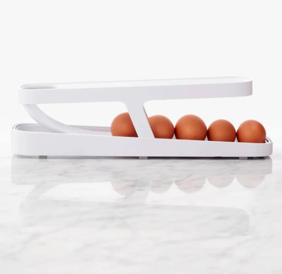 Контейнер для яєць Egg Pan · Дворівневий органайзер – підставка для зберігання яєць у холодильнику