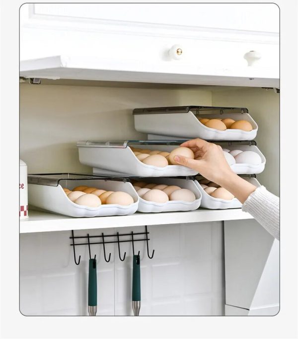 Контейнер - лоток для зберігання яєць EGG TRAY Органайзер для холодильника на 14 яєць