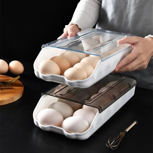 Контейнер - лоток для зберігання яєць EGG TRAY Органайзер для холодильника на 14 яєць