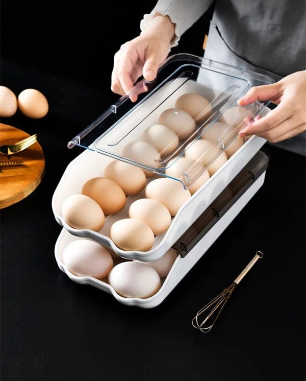 Контейнер - лоток для зберігання яєць EGG TRAY Органайзер для холодильника на 14 яєць