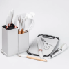 Кухонний набір ножів та аксесуарів Kitchenware Set, 20 предметів ∙ Інструменти для кухні з підставкою та обробною дошкою